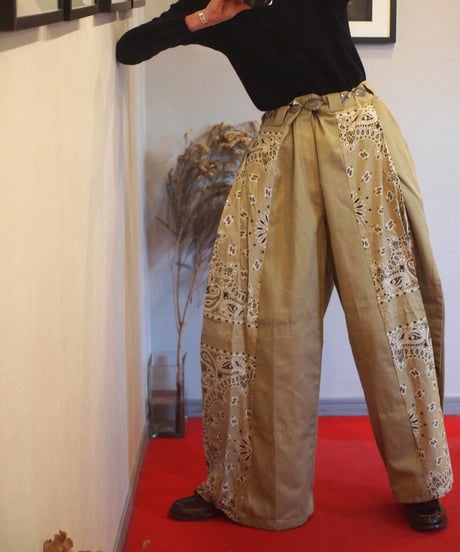 "BONUM" Remake Wide Pants