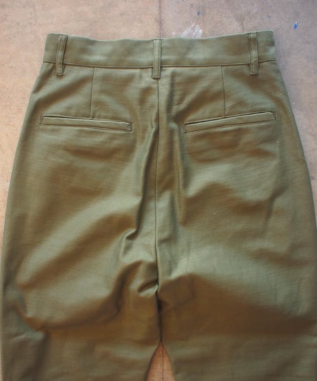 "RUMBLE RED"Military Flare Pants