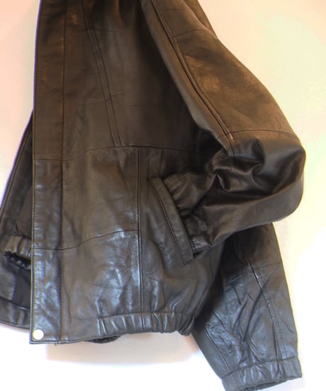 "MODEM DESIGN"Reproduct Leather Blouson