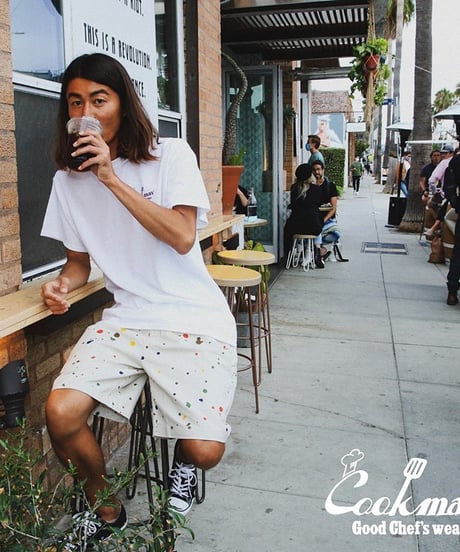 "COOKMAN" Chef Pants Short[Sauce Splash]