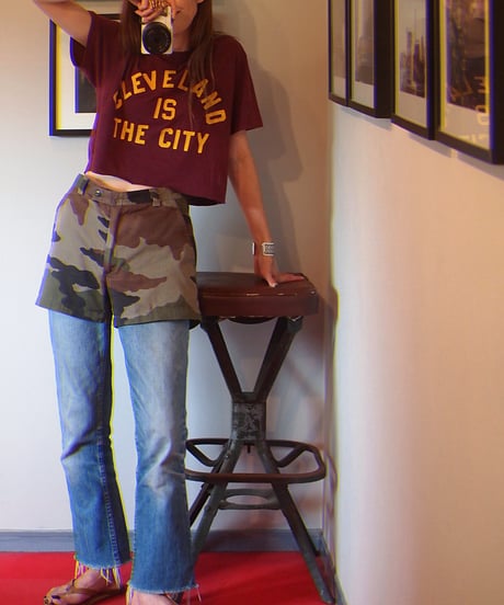 "FRENCH ARMY"CCE Camo Shorts