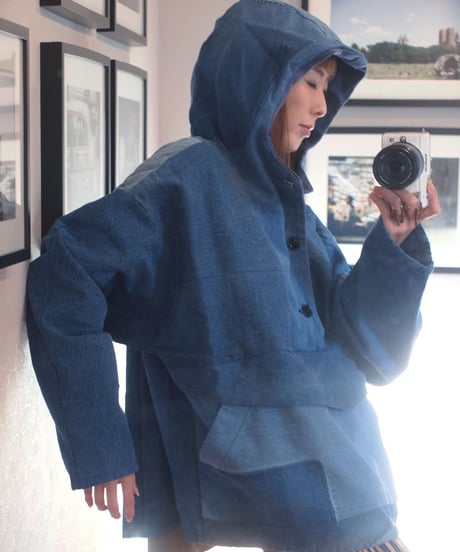"SUNNY SIDE UP" Denim Anorak