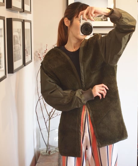 "DUTCH ARMY" Parka Coat Boa Liner[DEAD STOCK]