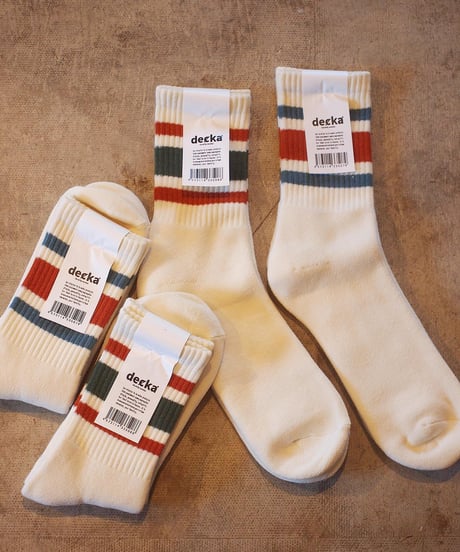 "decka Quality Socks" 80’s Skater Socks[Short Length]