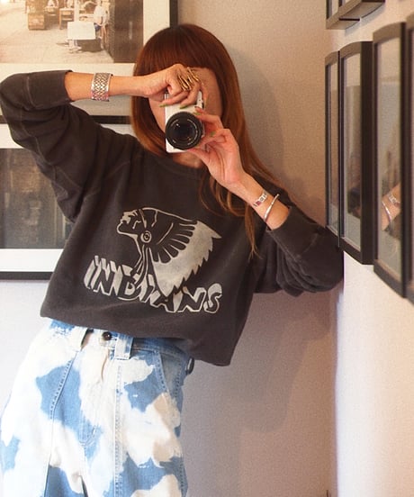 "KOUHEI TERRAI" Raglan Crew Sweat [INDIANS]