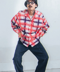 "IMPRESTORE"「J.FOX」Printed flannel shirts