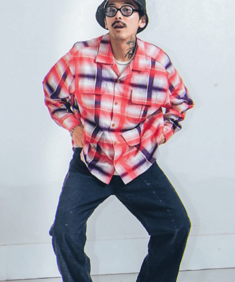 "IMPRESTORE"「J.FOX」Printed flannel shirts