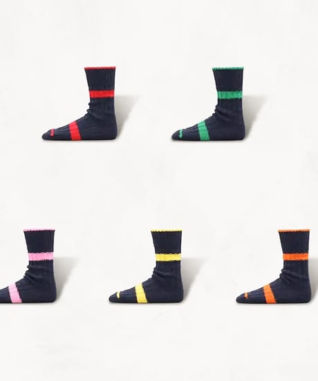 "SHOWATABE" by BRU NA BOINNE Denim Style Two-Tone Socks