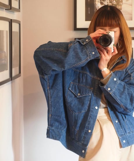 "IMPRESTORE"6.5oz Denim Western Short Jacket「LORRAINE」