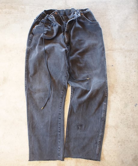 "KOUHEI TERRAI" Remake Cord Pants[Black Denim①]