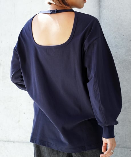 "RUMBLE RED" Back Open Tee L/S