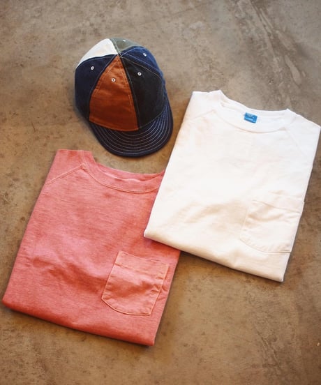 "GOOD ON" S/S HEAVY RAGLAN POCKET TEE