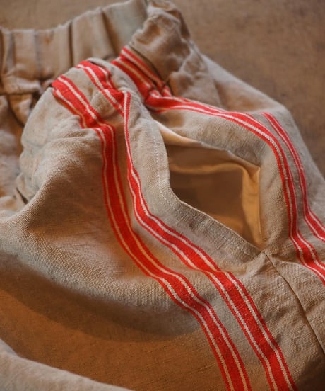 "REMAKE" Vintage Linen Easy Pants