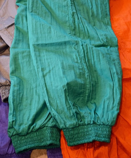 Last.1"O.K." Sports Style Nylon Jog Pants