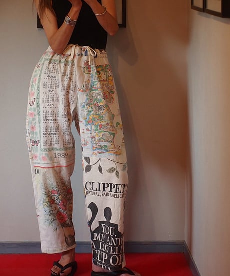 "Mr.RemakeMan."Vintage Tapestry Remake Easy Pants.①[Size:2(M)]