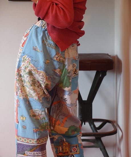 "Mr.RemakeMan."Vintage Tapestry Remake Easy Pants.③[Size:2(M)]