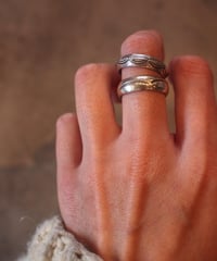 "NAVAJO" Stampwork Silver Ring