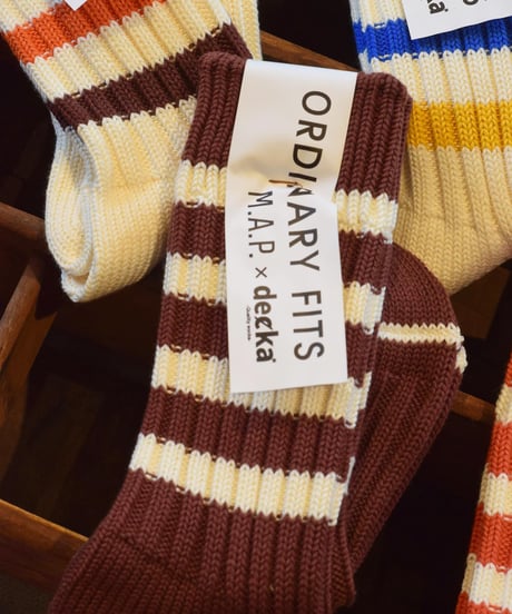 "decka Quality socks" by ORDINARY FITS "M.A.P" Socks[Stripe]