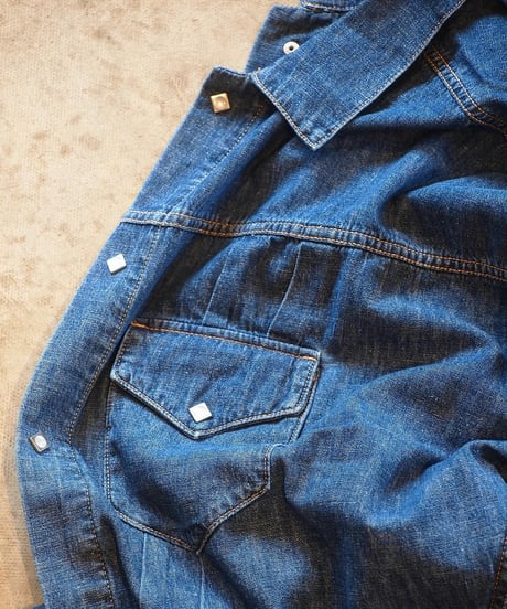 "IMPRESTORE"6.5oz Denim Western Short Jacket「LORRAINE」