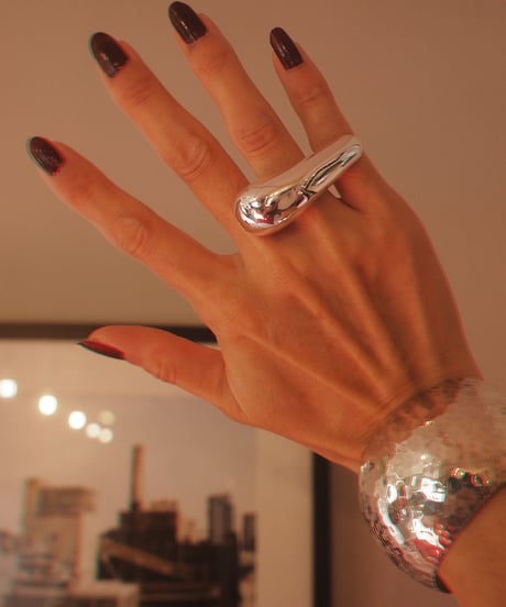"Nothing And Others" Simple Drop Ring