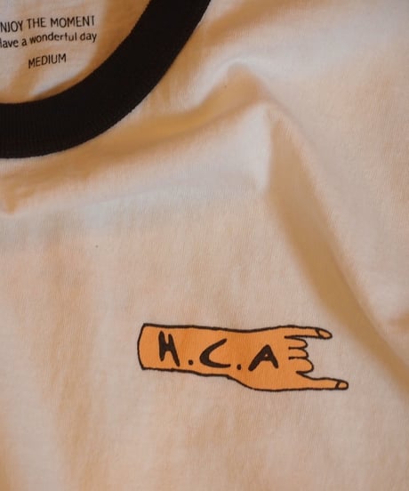 "FUNG" Shorts Sleeve Ringer Tee[H.C.A]