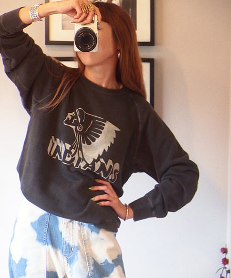 "KOUHEI TERRAI" Raglan Crew Sweat [INDIANS]