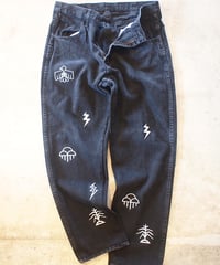 "Nasngwam" SHALAKO TAPERED PANTS[Black]