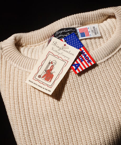 "BINGHAMTON Knitting Company" Shaker Pullover
