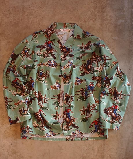 "TOWN CRAFT"PAJAMA PRINTED JACKET