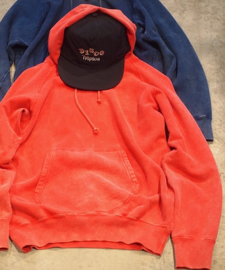 "GOOD ON" Vintage Dye Ranglan Hood Sweat