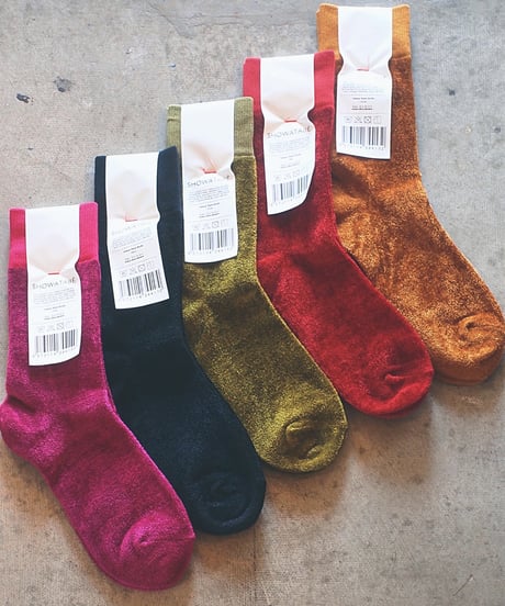 再入荷!!"SHOWATABE" Velour Style Socks