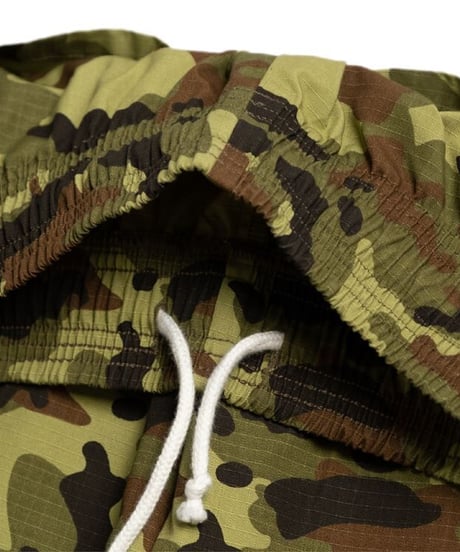 "COOKMAN"Chef Pants「Ripstop」 Woodland Camo Green
