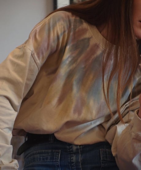 "Nasngwam"×"JAVARA" Feather Crew Long Sleeve