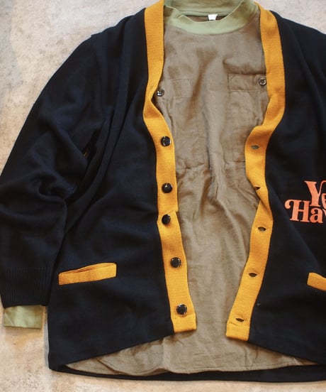 "THE DAY ON THE BEACH" Lettered Cardigan