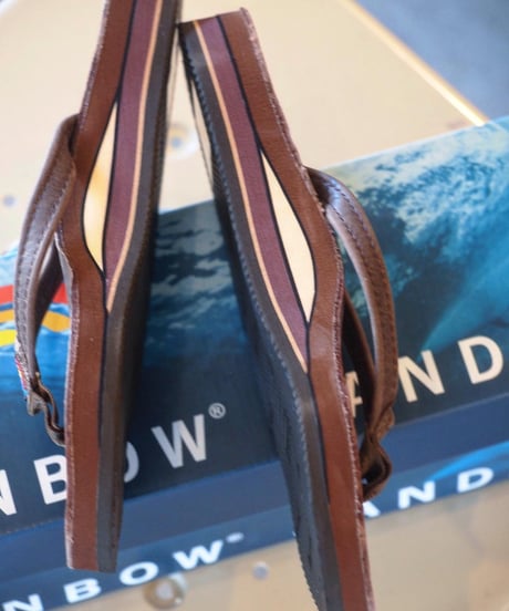 "RAINBOW SANDALS" Double Layer Leather[Narrow Strap]