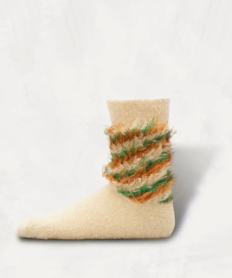 "SHOWATABE" Multi-Color Shaggy Socks