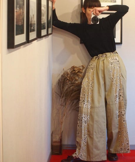"BONUM" Remake Wide Pants