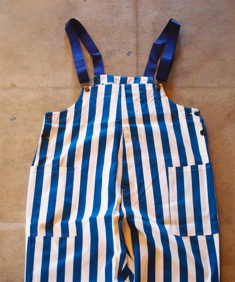 "COOKMAN" Fisherman's Bib Overall[Stripe/NAVY]