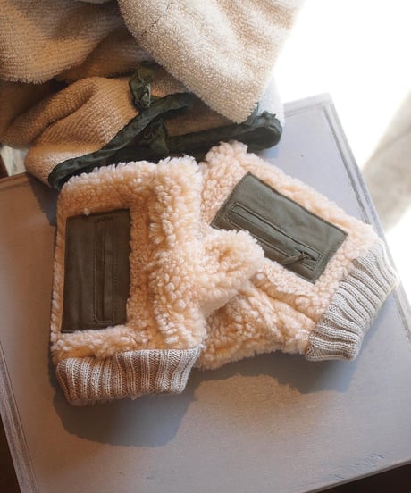 "SUBLIME"Boa Fingerless Glove