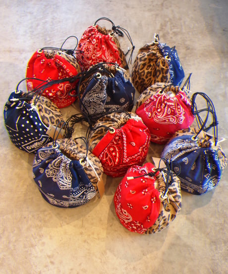 再入荷!!"KOUHEI TERRAI"Vintage Bandana巾着