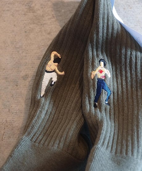 "decka Quality socks by BRÚ NA BÓINNE" Pile Socks / Embroidery / JB