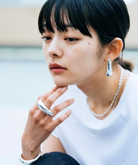 "Nothing And Others" Simple Drop Ring