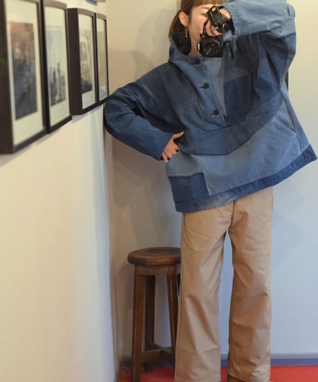 "CRANK PROJECTS" Cotton Serge Fat Pants