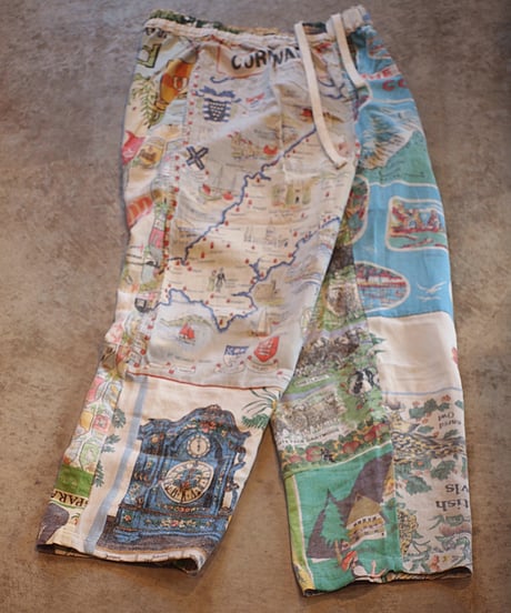 "Mr.RemakeMan."Vintage Tapestry Remake Easy Pants.②[Size:3(L)]