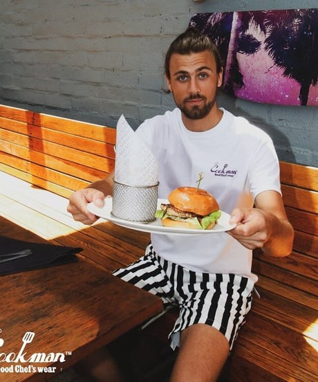 "COOKMAN" Chef Pants Short [Wide Stripe Black]
