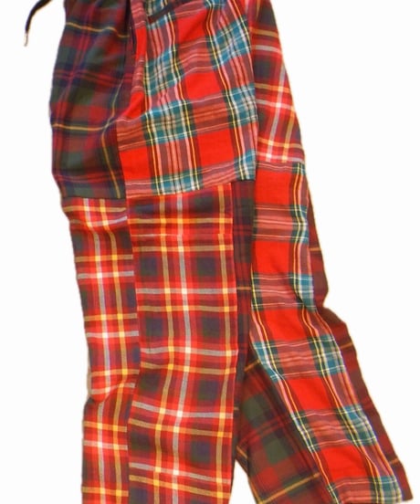 "MR.REMAKEMAN" Check Shirts Remake Eazy Pants