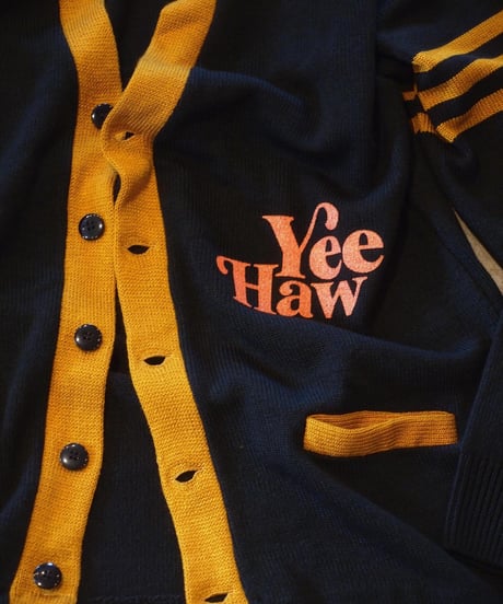 "THE DAY ON THE BEACH" Lettered Cardigan
