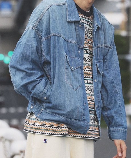 "IMPRESTORE"6.5oz Denim Western Short Jacket「LORRAINE」