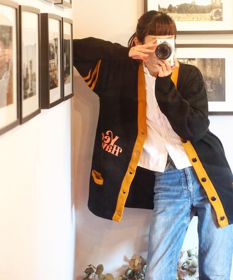 "THE DAY ON THE BEACH" Lettered Cardigan