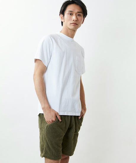 "GOOD ON" S/S HEAVY RAGLAN POCKET TEE